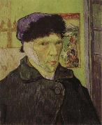 Vincent Van Gogh, self portrait with bandaged ear